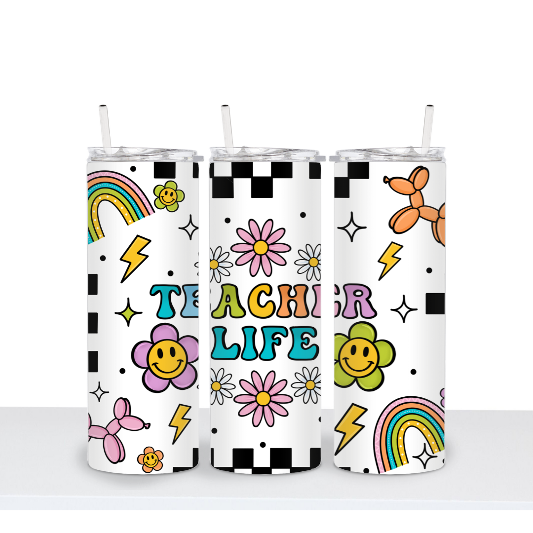 Back To School Groovy Tumbler