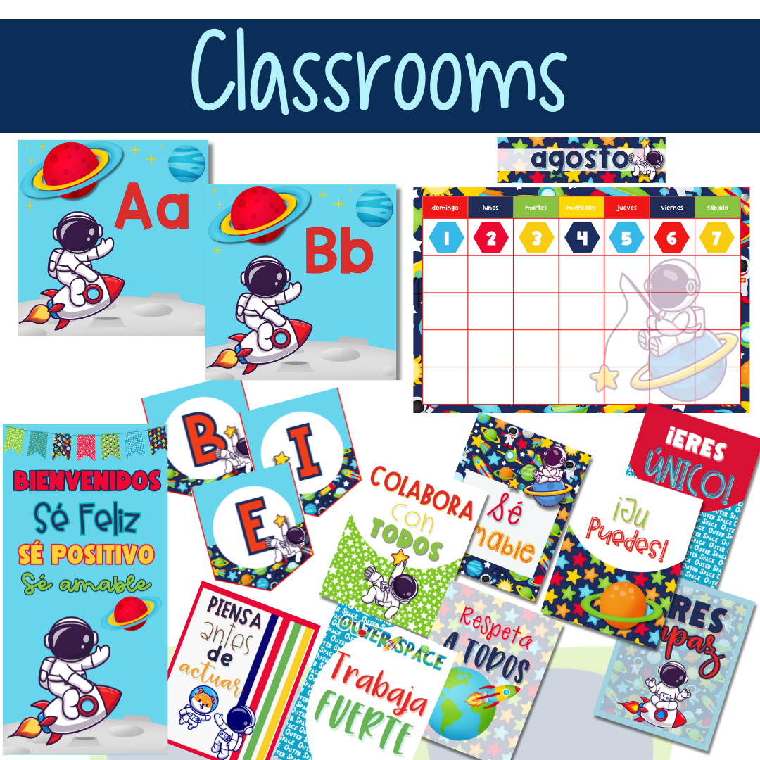 Space Digital Classrooms Decor