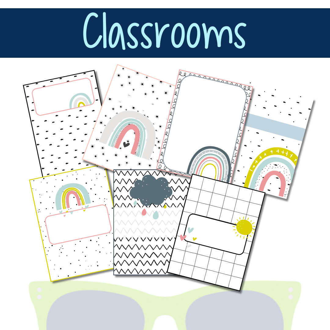 Boho Digital Classroom Decor