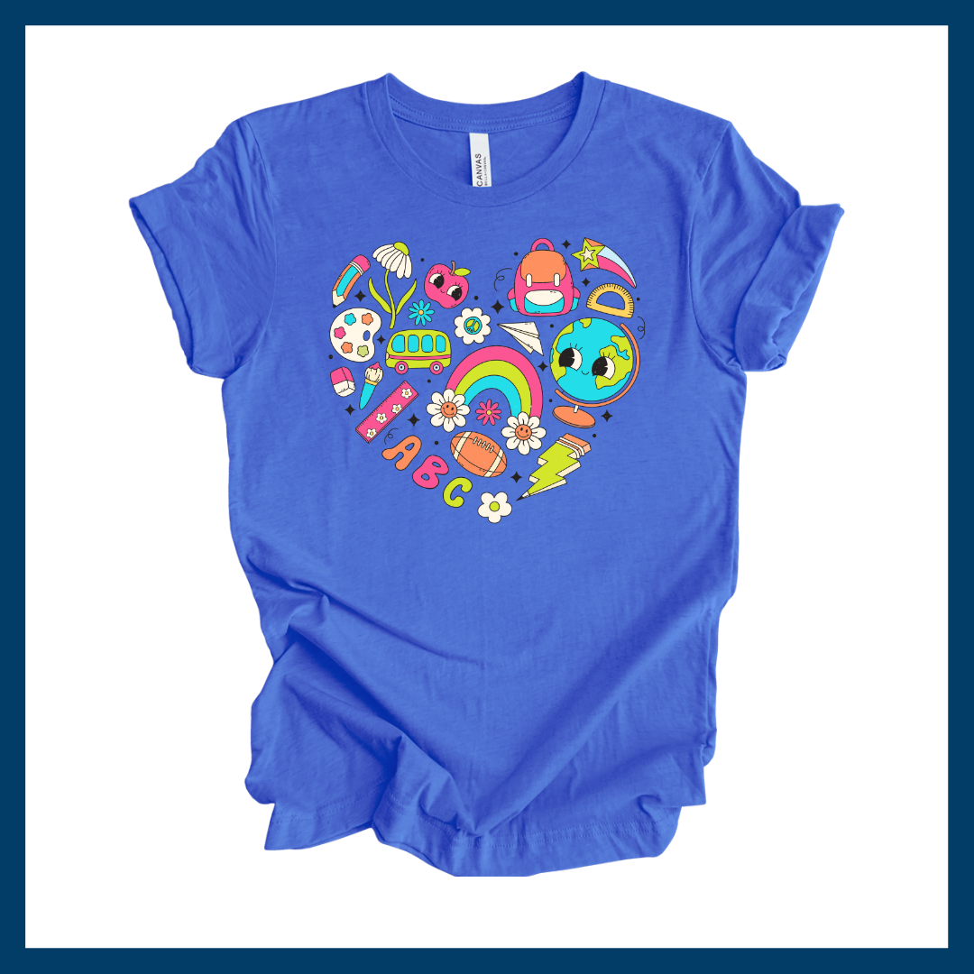 Doodle Heart Back to School