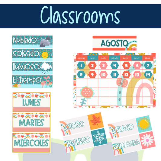 Nature Colorful Digital Classrooms Decor