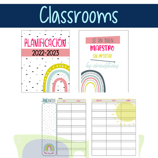 Boho Digital Classroom Decor
