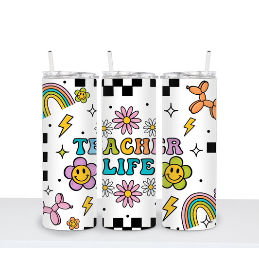 Back To School Groovy Tumbler