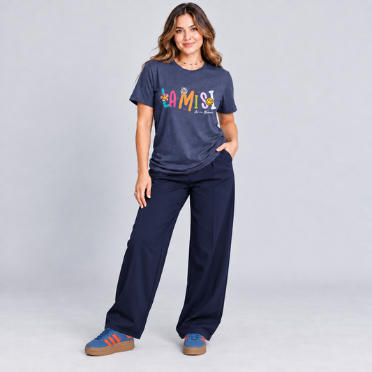 La misi con pantalón y tenis, foto de conjunto